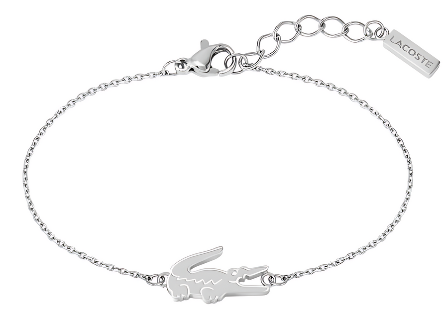 Thin Lacoste Silver Bracelet