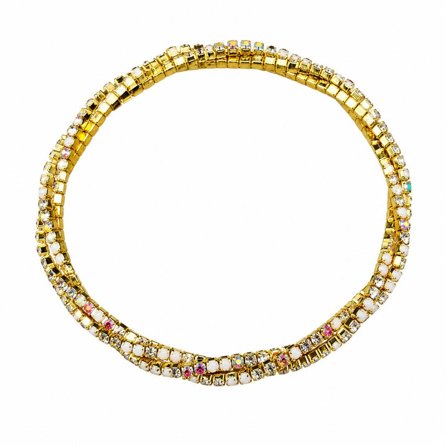 Triple tennis bracelet