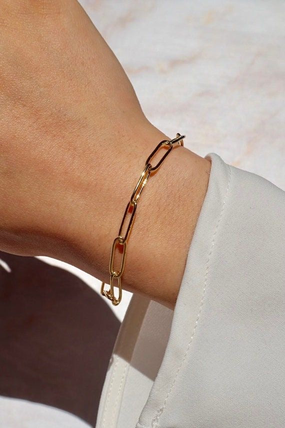 Paper clip bracelet