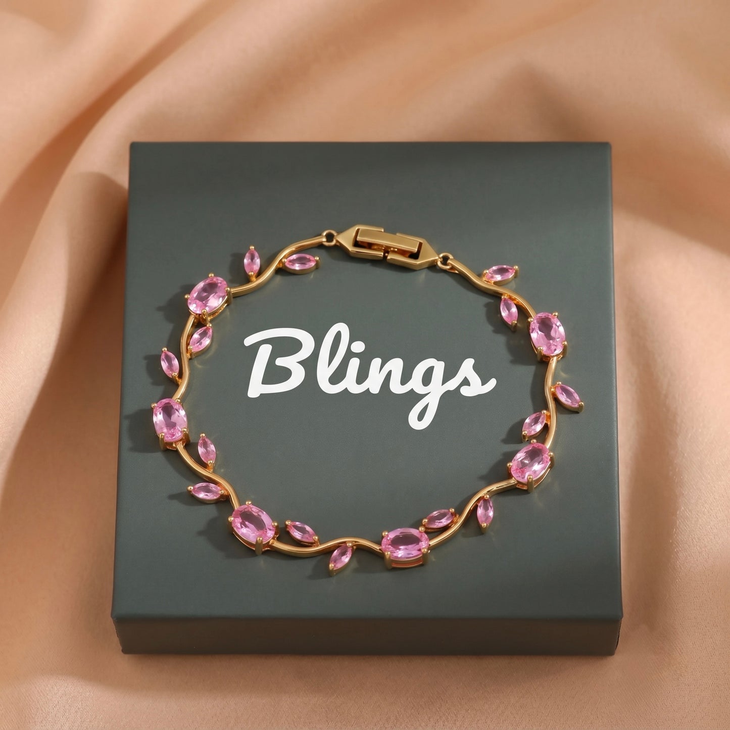pink tulip bracelet