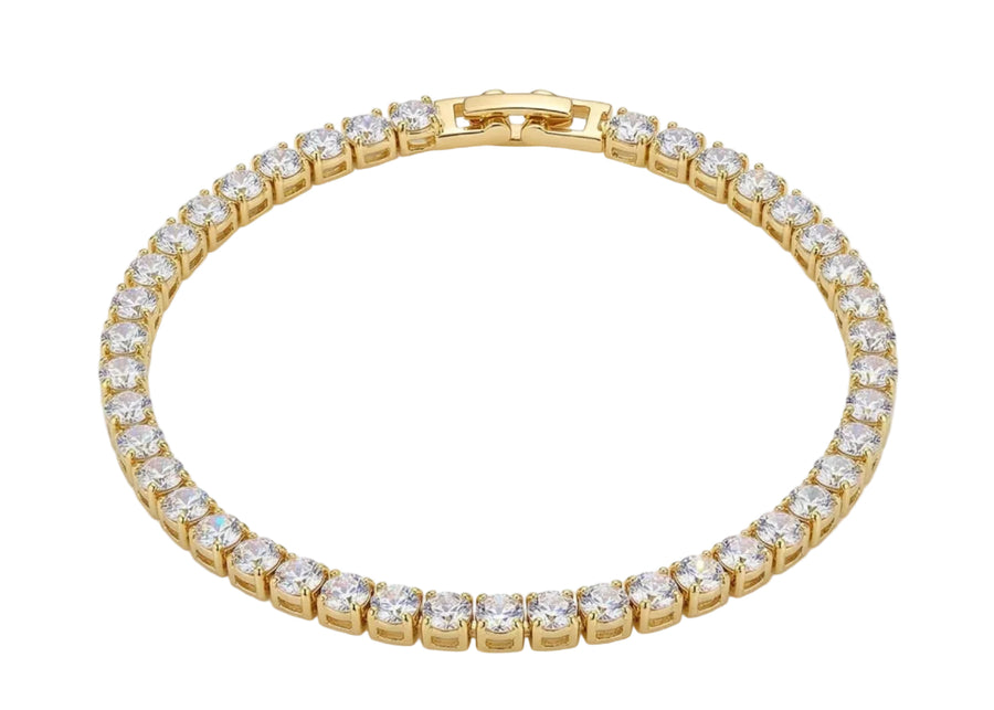 GOLD TENNIS BRACELET