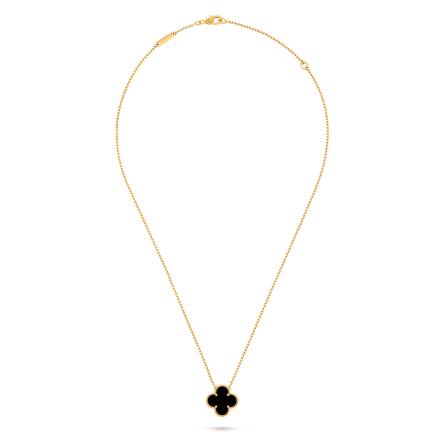 Single black van cleef NECKLACE