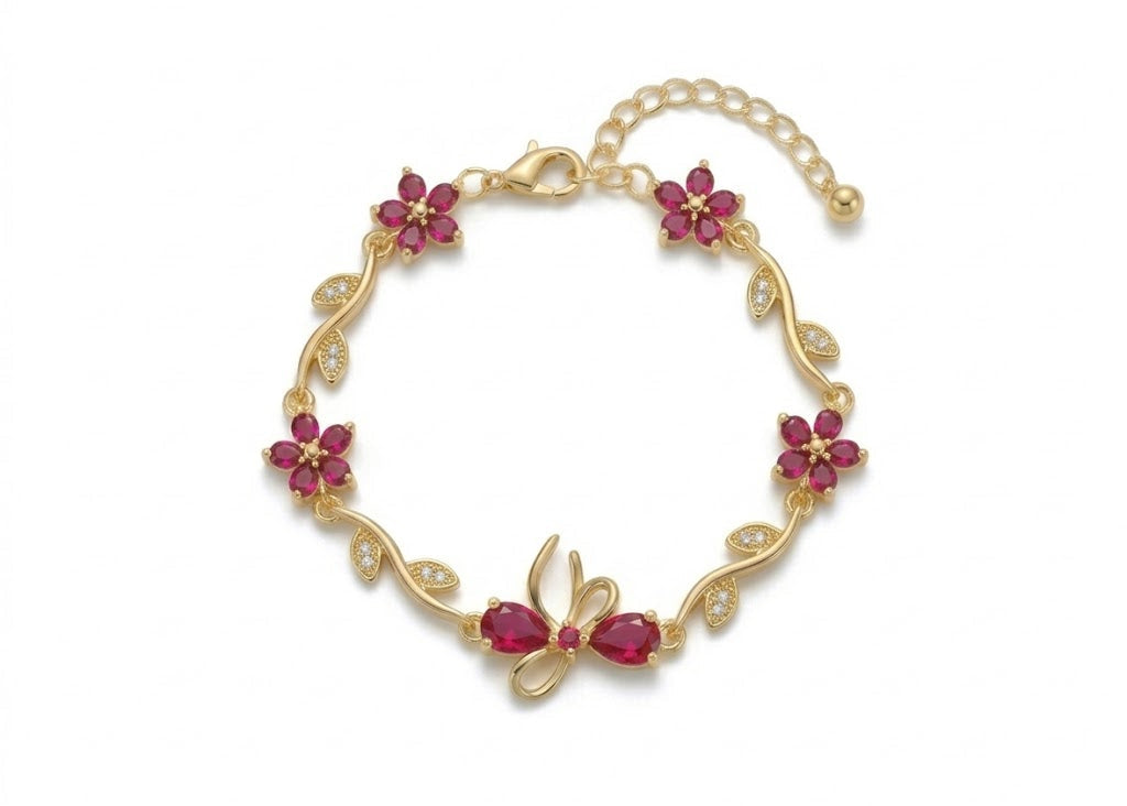 Ribbon Bracelet - Red