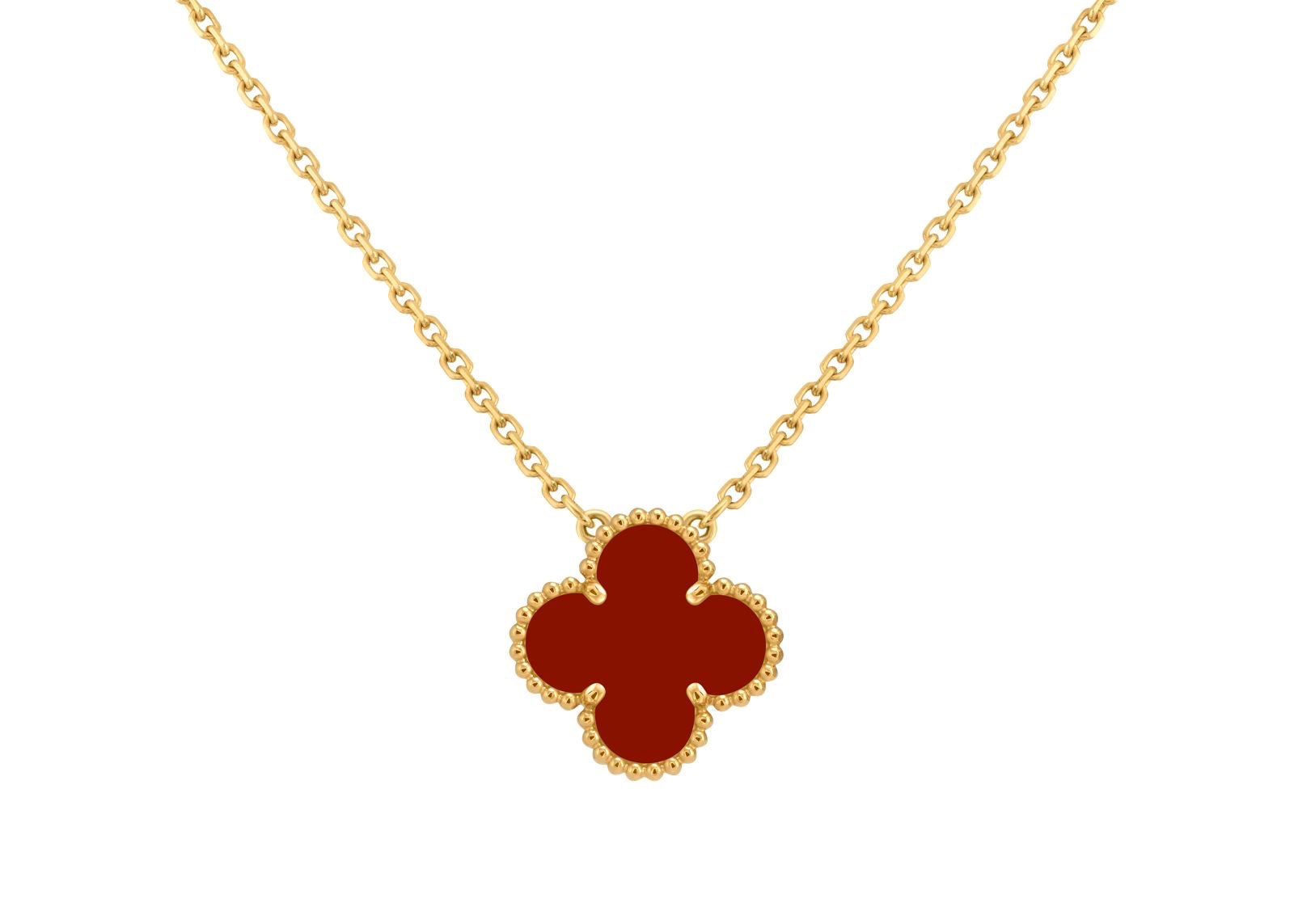 Single Van Cleef Necklace - Red
