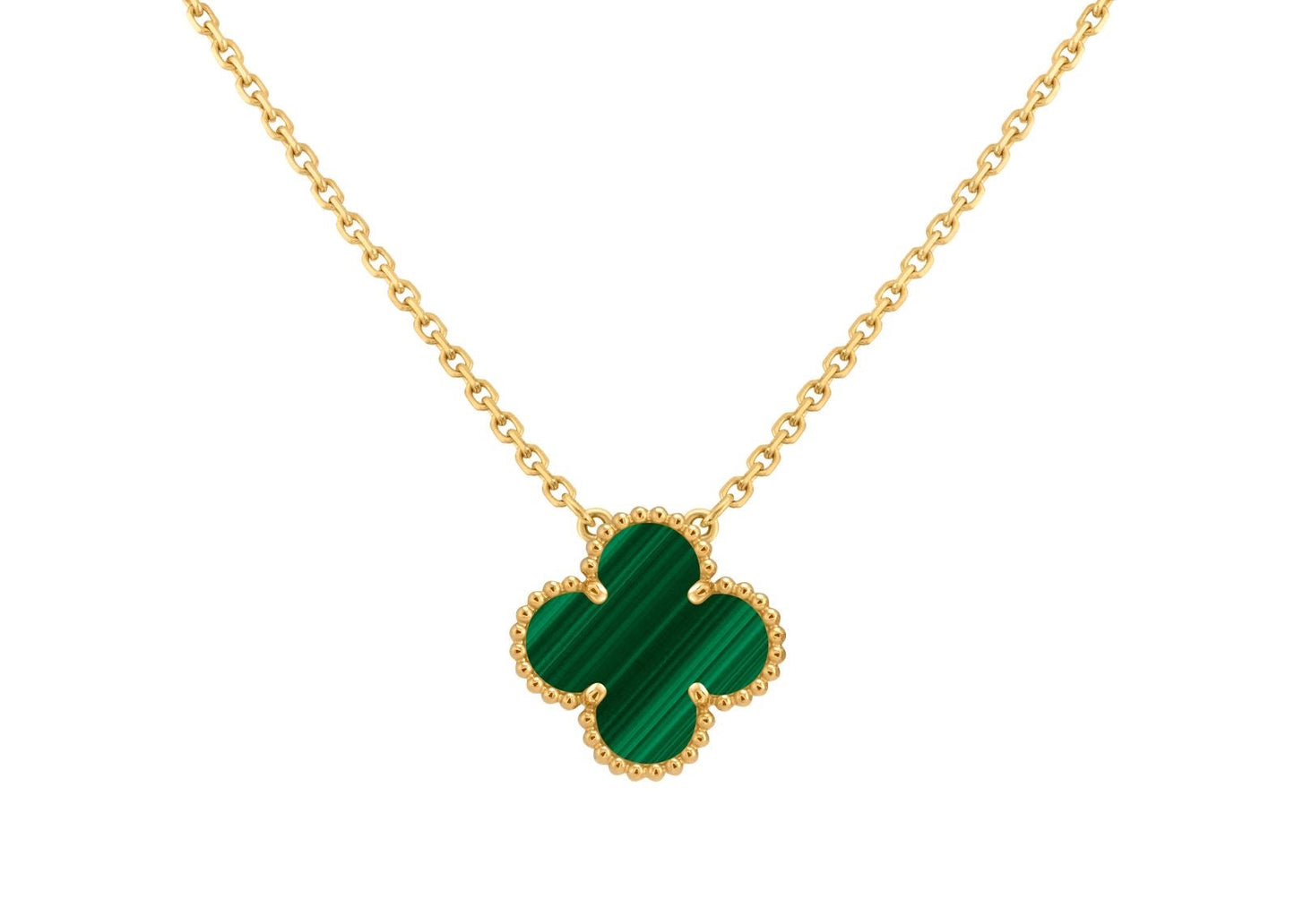 Single Van Cleef Necklace - Green