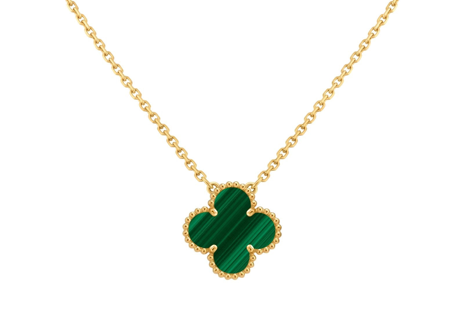 Single Van Cleef Necklace - Green