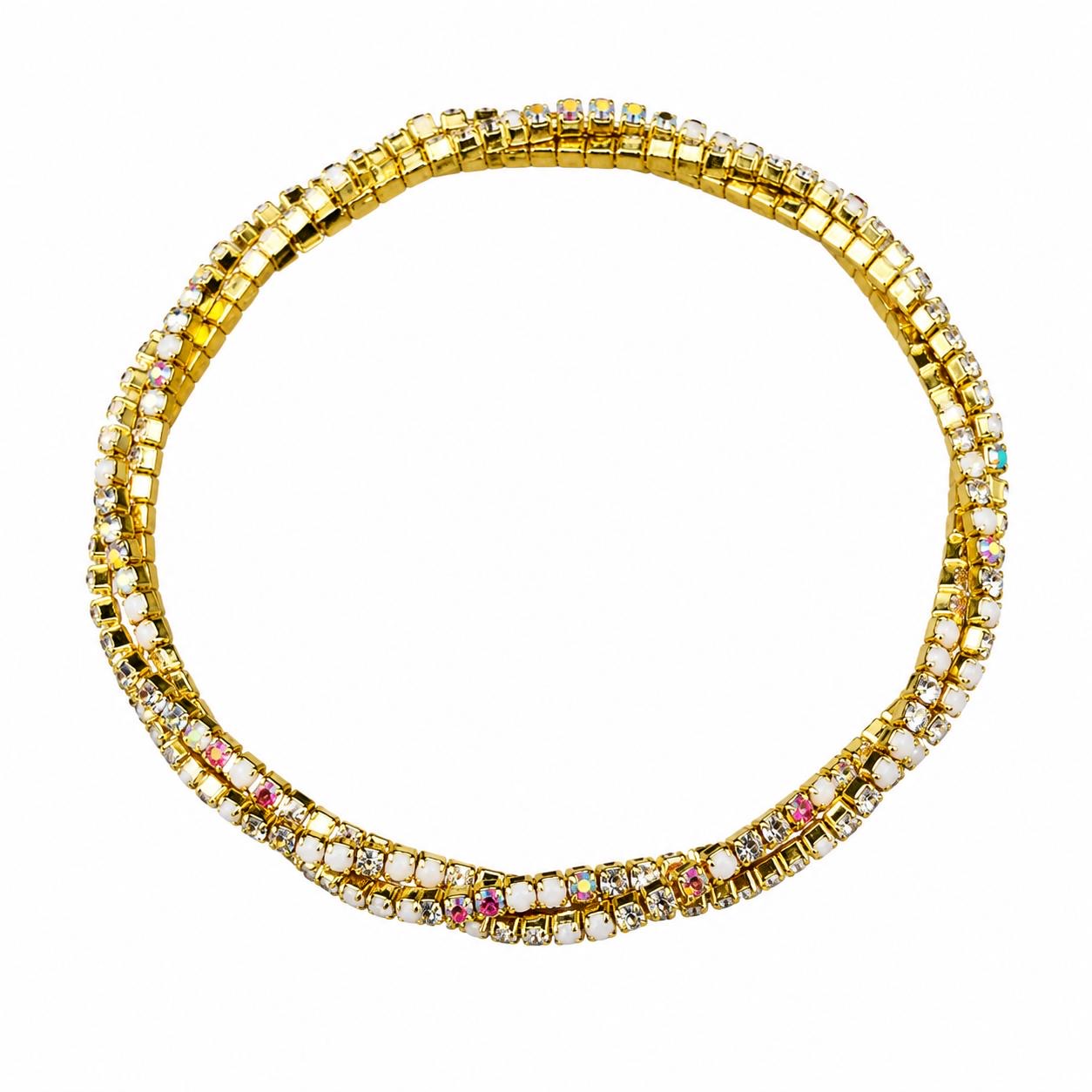 Triple tennis bracelet