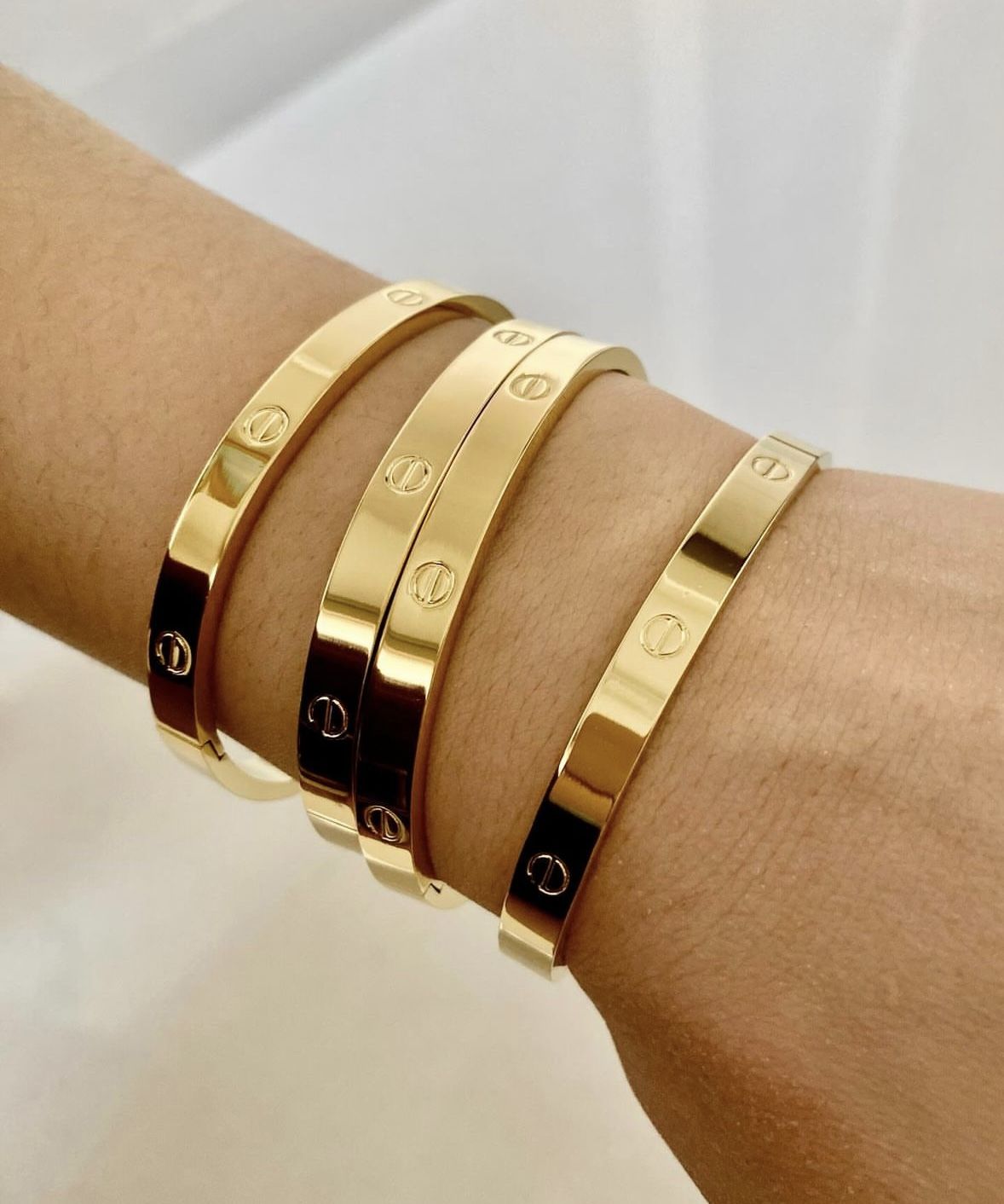 Gold cartier handcuff