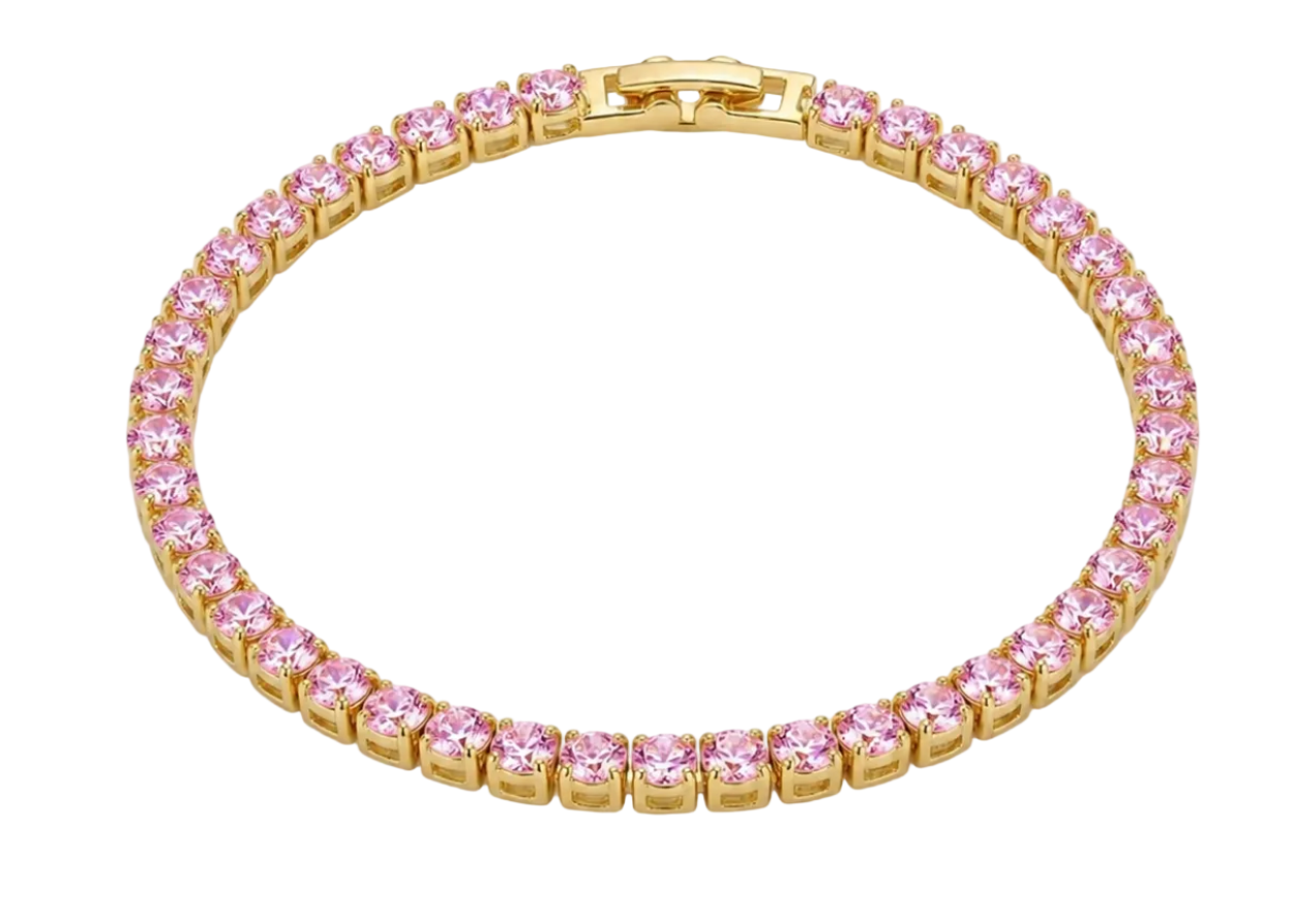 Tennis Bracelet - Pink