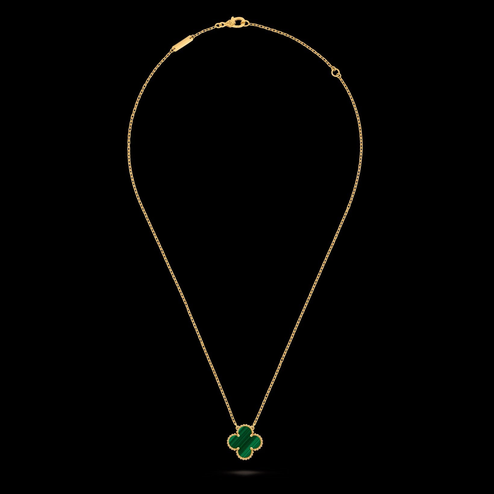 Single Van Cleef Necklace - Green
