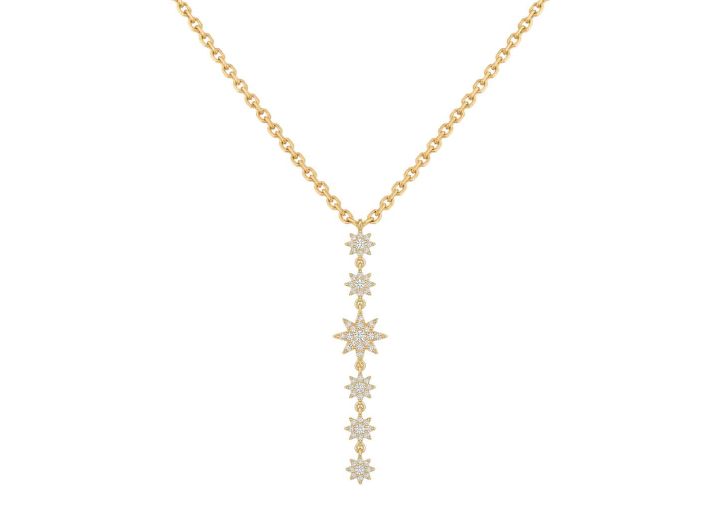 star drop necklace