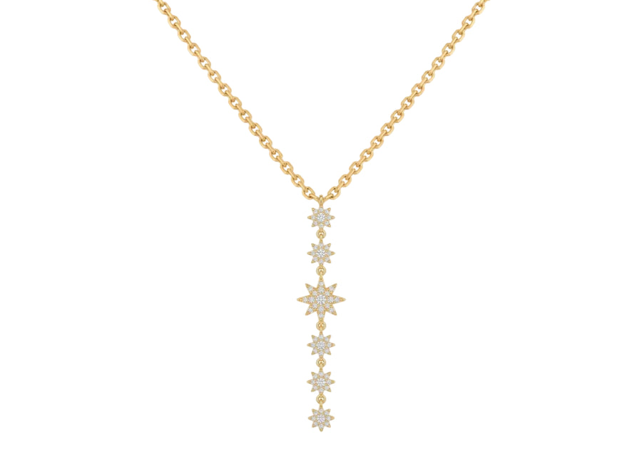 star drop necklace