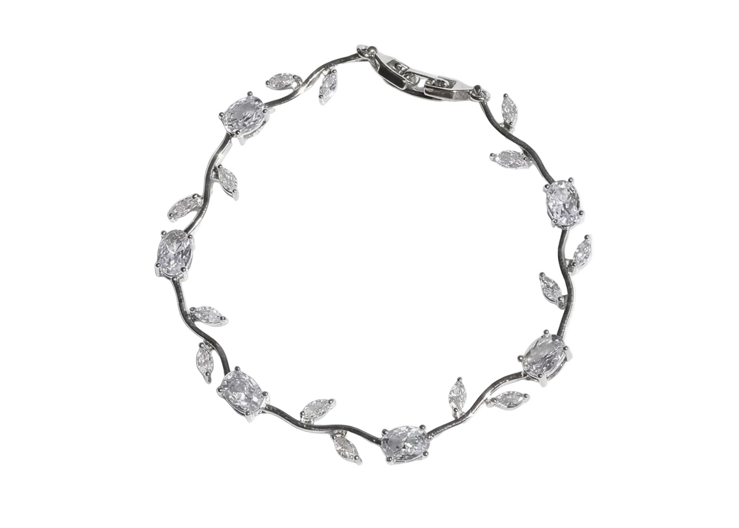 Silver tulip bracelet