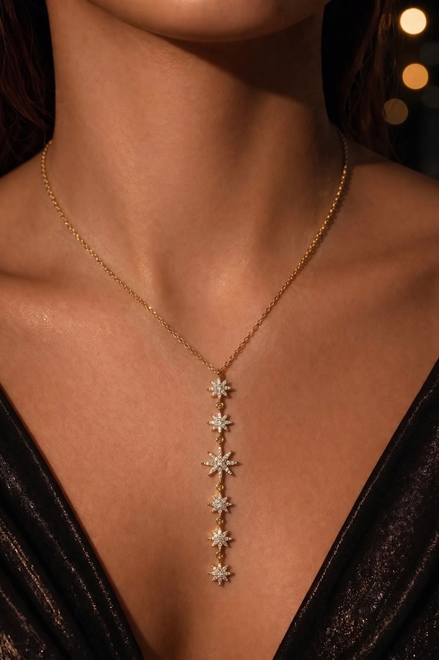 star drop necklace