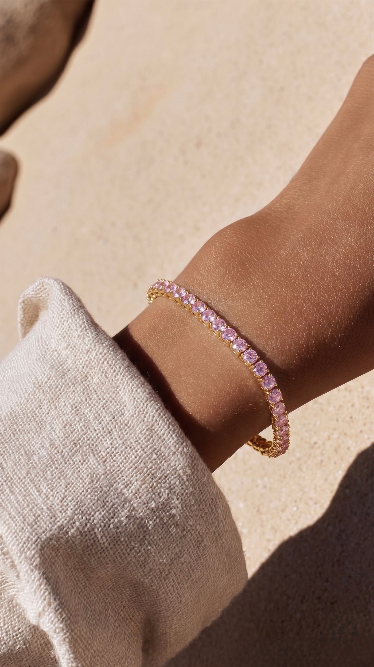 Tennis Bracelet - Pink