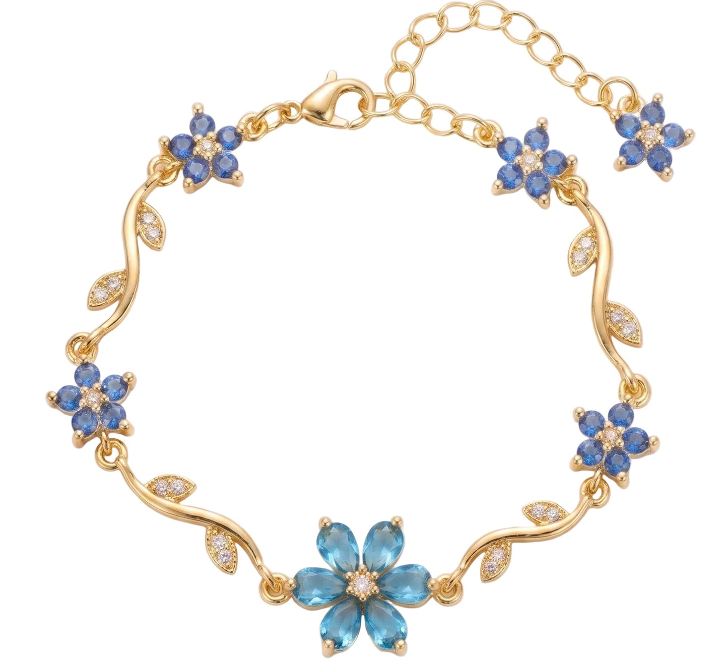 Blue floral Bracelet