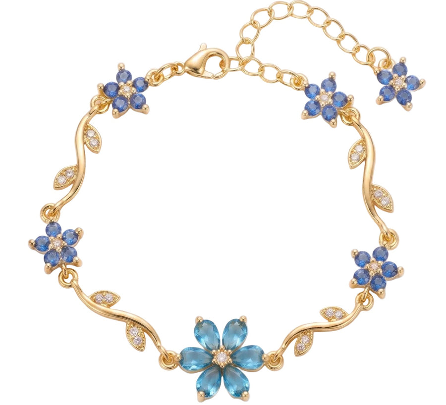 Blue floral Bracelet