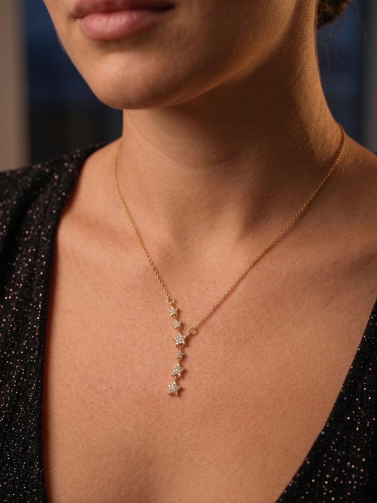 star Y-drop necklace