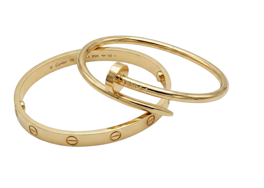 Cartier gold handcuff Bundle