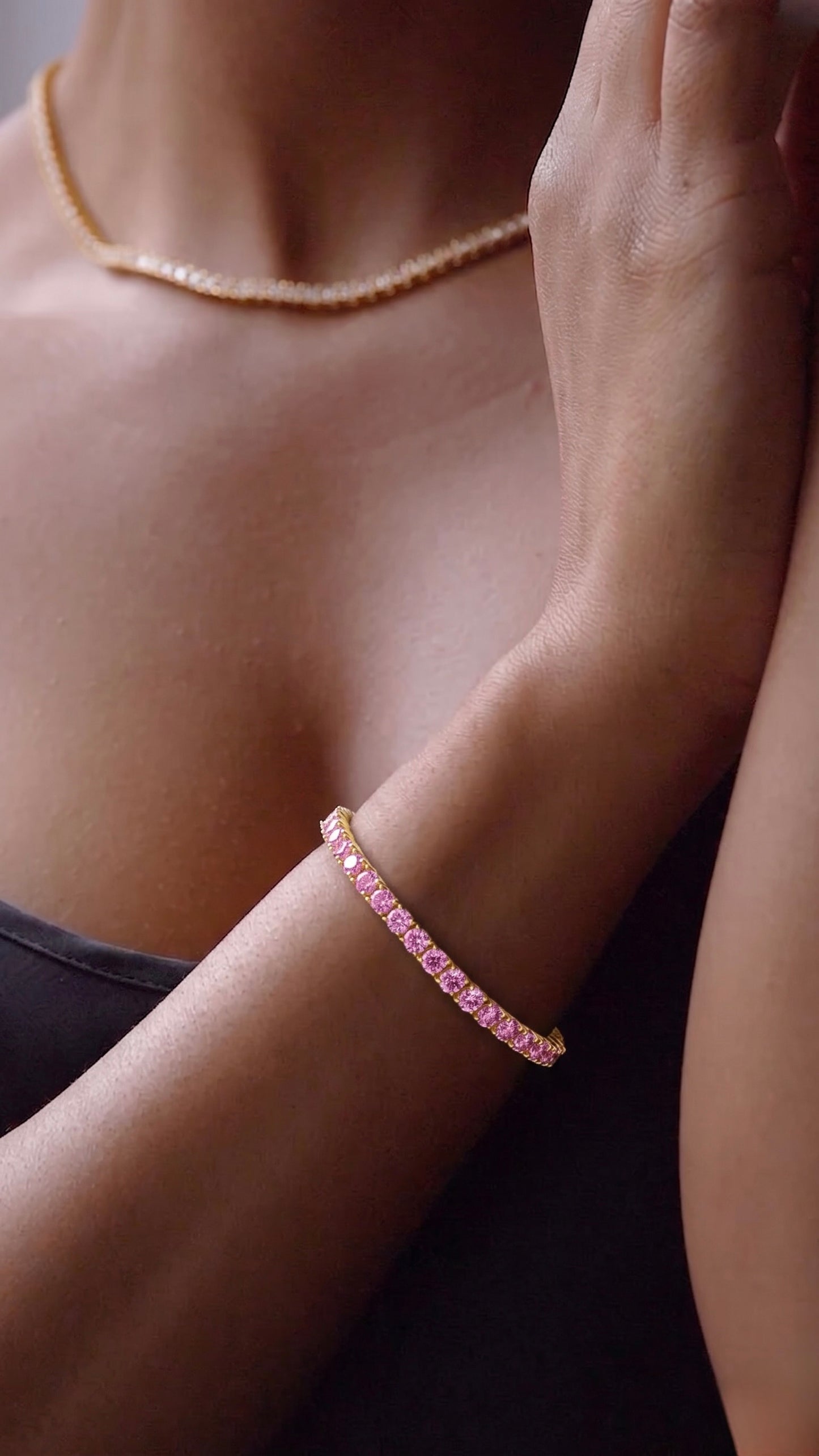 Tennis Bracelet - Pink