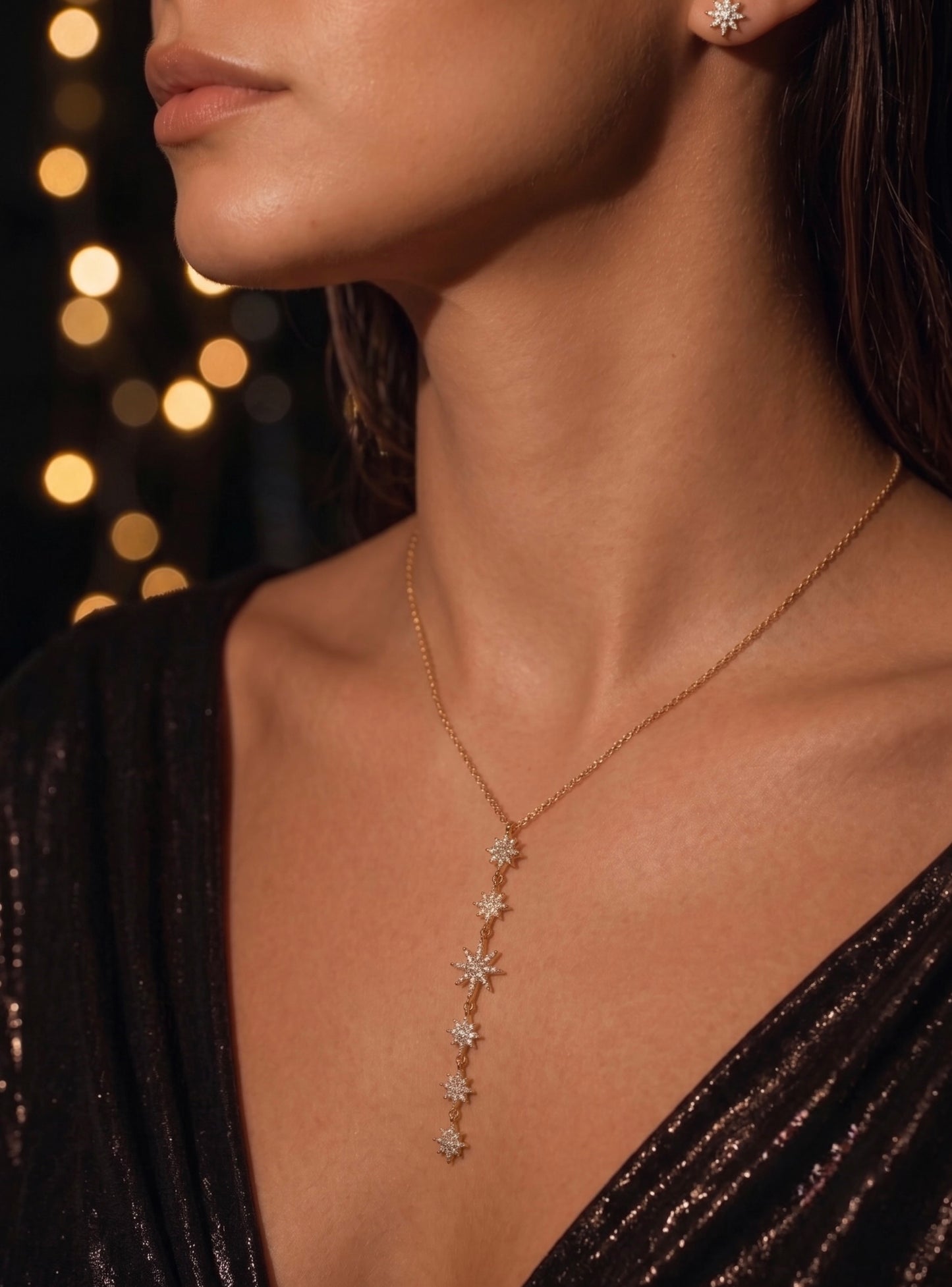 star drop necklace