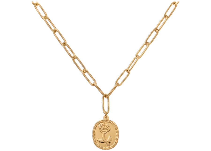 GOLDEN ROSE NECKLACE