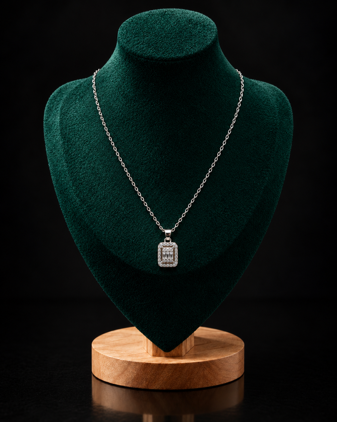 silver lazurde necklace