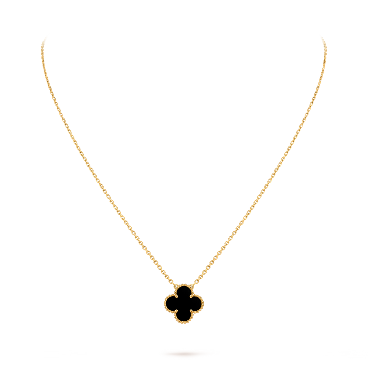 Single black van cleef NECKLACE