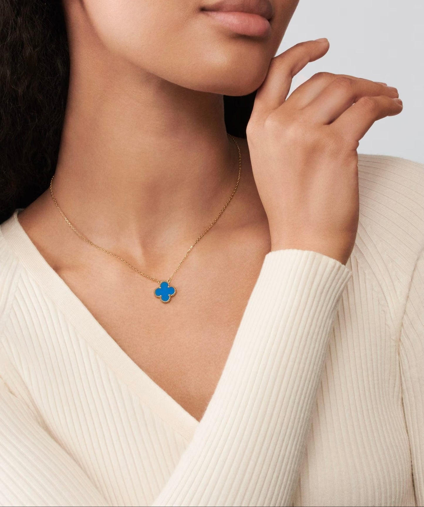 Single blue van cleef NECKLACE