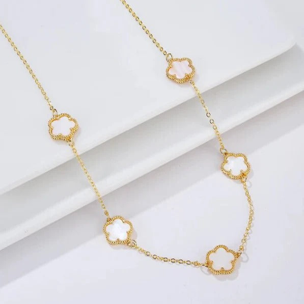 Multiple Van Cleef Necklace - White