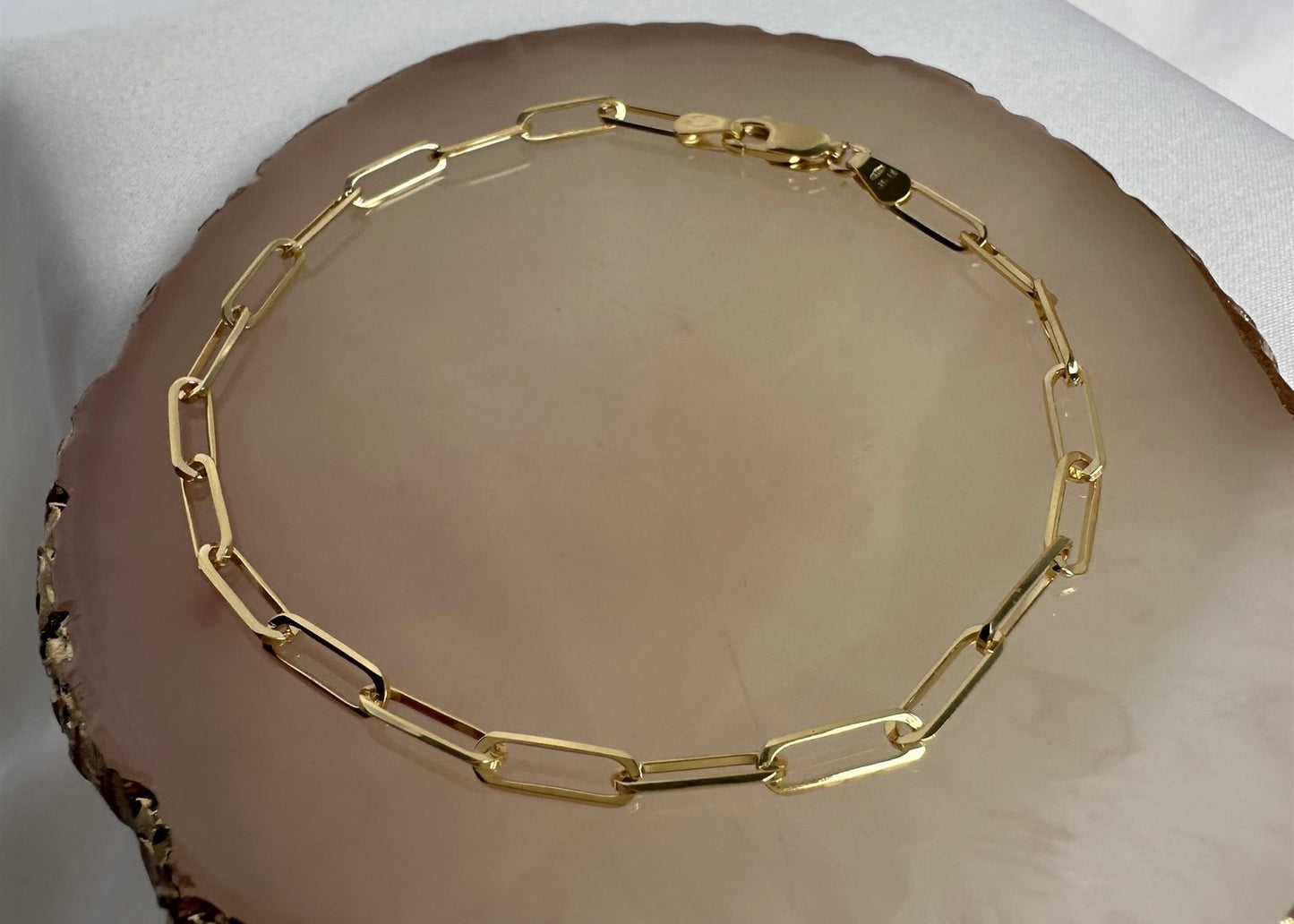 Paper clip bracelet