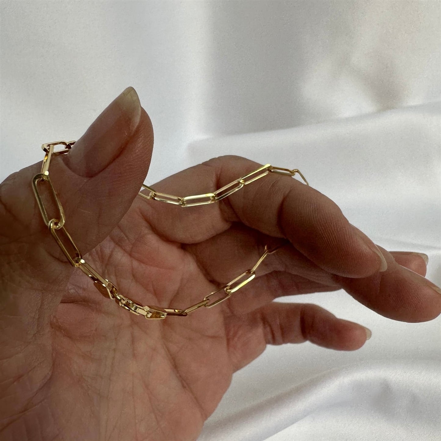 Paper clip bracelet