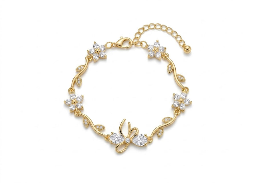 Gold Ribbon Bracelet